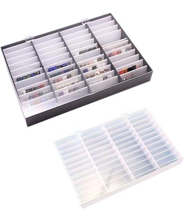 44 Grids Fake Nail Tips Color Display Holder Storage Box For Nails Art Decor Nails Art Decoration White - Buy Online on SooperMarket.com