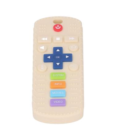 Control Teething Toy Soft Baby Teething Toy Silicone Odorless Relieve Anxiety for Toddlers for Home (White)