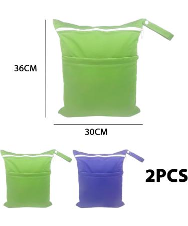 Buy Memofynd Waterproof Diaper Bag & Cosmetic Storage Set Dry & Wet Separation for Travel Swimming & Home Use (Green Purple) - International Shipping Available - Buy Online on SooperMarket.com