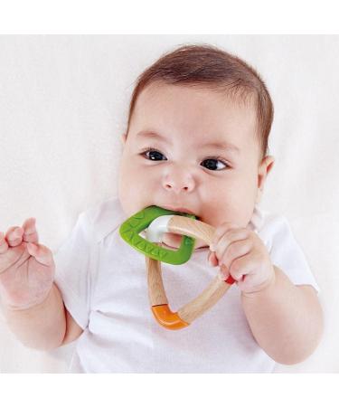 Buy Hape E0018 Triangle Bite Ring - Eco-Friendly Teething Toy for Babies | International Shipping Available - Buy Online on SooperMarket.com