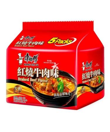 Master Kong Instant Noodles Ramen - Braised Beef (5 Packs)