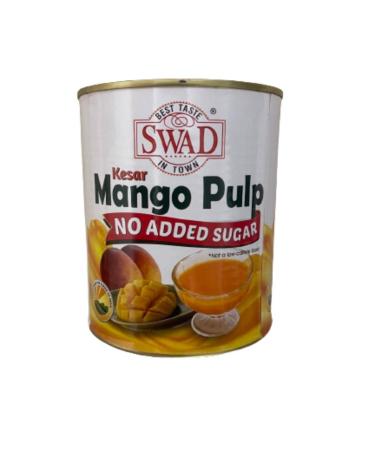(Pack of 2) Swad No Added Sugar Kesar Mango Pulp - 850g + Free Miras 2-in-1 Measuring Spoon! - Buy Online on SooperMarket.com