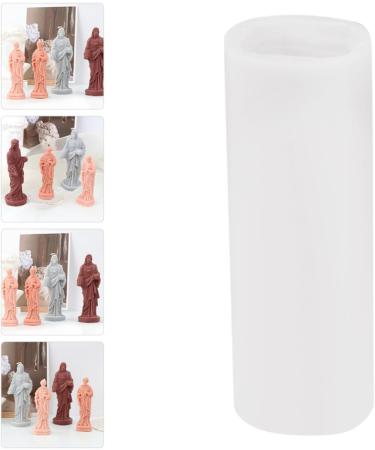 NUOBESTY 5pcs DIY Mold for Candle Votive Candles Scented DIY Supplies Jesus Craft Mold Molds for Candle Making Flower Stickers Jesus Candle Molds Hand Mold White Suite 3D Soap Silica Gel Whitex5pcs 13.5x5cmx5pcs - Buy Online on SooperMarket.com
