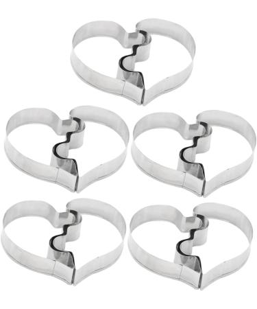 5pcs Fruit Cakes Animal Crackers Biscuits Metal Candy Ocean Cookie Chocolate Vegetable Stainless Steel Molds Eiffel Tower Shape Molds Cake Baking Molds Mini Diamond Ring Bridegroom 7.5x5.5cm Silver - Buy Online on SooperMarket.com