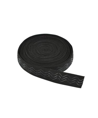 Black Elastic Band Non-Slip Sewing Elastic Band Wavy-Shape Silicone Grip Elastic Band Wig Making Accessories for Wig Sewing 6 Yard 1 Inch 1inch X 6 yard