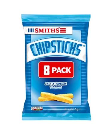 Smiths Chipsticks Salt & Vinegar Snacks 8 X 23G