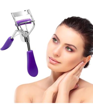 Eyelash Curler Lash Curler with Built in Comb Eye Lash Clip Cosmetic Makeup Curling Tool for Women Purple - Buy Online on SooperMarket.com