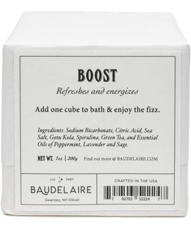 Buy Baudelaire Boost Effervescent Cube 7 oz - Energizing Bath Fizzy for Relaxation | International Shipping Available - Buy Online on SooperMarket.com