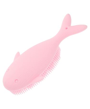 FRCOLOR Silicone Brush Baby Tools Bath Scrubber for Body Scalp Massager Men Silicone Body Scrubber Home Brush Scrubbers Exfoliator Brush Kids Head Brushes Silicone Kids Bathing Brush Hair 14.5X7X3CM