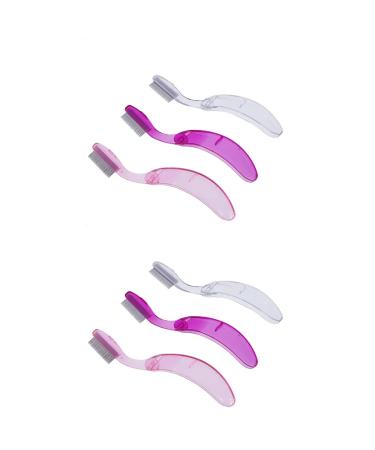 KALLORY 2Pcs Folding Eyebrow Comb - Stainless Steel Lash & Brow Makeup Brush for Perfect Eyebrows & Lashes | Beauty Tool - Random Color - Buy Online on SooperMarket.com