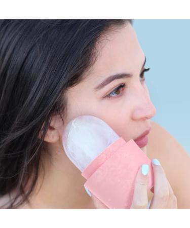 Silicone Ice Face Roller - Cooling Facial Massage Tool for Radiant Skin | Shop Pink Ice Rollers for Refreshing Skincare - Buy Online on SooperMarket.com