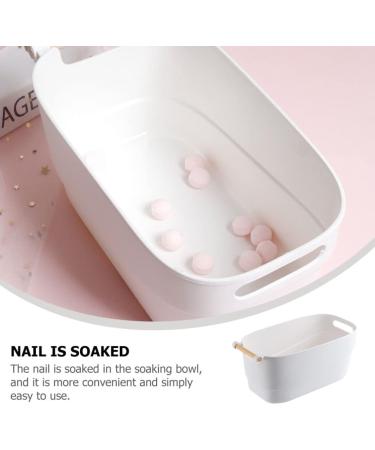 FOMIYES Basin Tub Retro Wash Basin Manicure Bowl Manicure Bowl Soaking Soak Bowl Nail Art Polish Remove Hand Wash Manicure Spa Tool White Portable Wash Basin Nail Art Soaking Bowl Hand Soak Bowl - Buy Online on SooperMarket.com