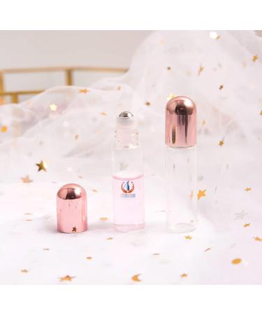 JIHUOO 10pcs Empty Roll on Bottles - Refillable Glass Essential Oil Roller Bottles 3ml for Travel & DIY - Buy Online on SooperMarket.com