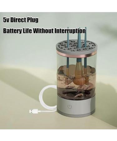 QUR White Makeup Brush Cleaner Electric Automatic Spinning Makeup Brush Cleaner Fit for All Makeup Brush - Buy Online on SooperMarket.com