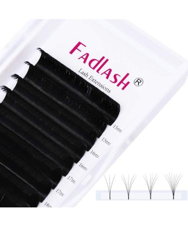 Fadlash Easy Fan Lashes DD Curl 0.07 15-20mm Mixed Length Russian Eyelashes Extensions - Buy Online on SooperMarket.com
