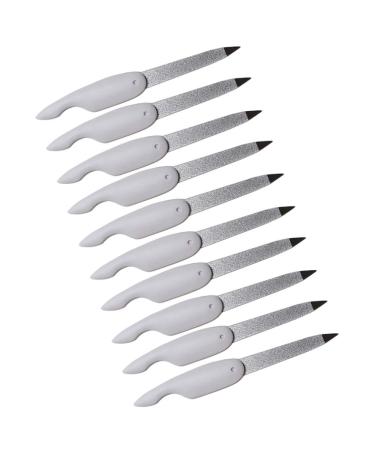 Beaupretty 10pcs Folding Double Side Nail Files and Buffers - Pocket Size Manicure Pedicure Tool - Buy Online on SooperMarket.com