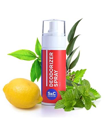 Natural Shoe Deodorizer Spray and Foot Spray, 5.29 Oz. - Shoe Odor Eliminator w/Eucalyptus, Mint Scent - Long Lasting Foot Odor Eliminator for Shoes, Stinky Feet - Shoe Spray Deodorizer