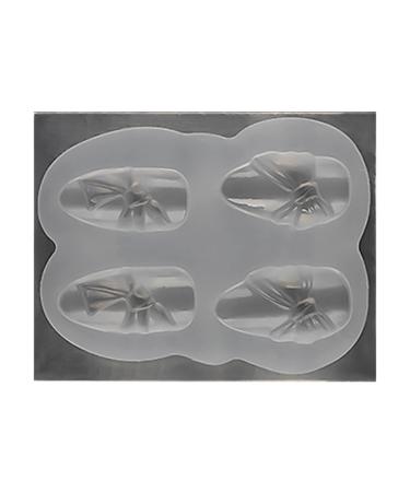 Nail Carving Mold Creative Shape High Toughness Silicone 3D Nail Art Bear Butterfly Manicure Tools for Home - 5