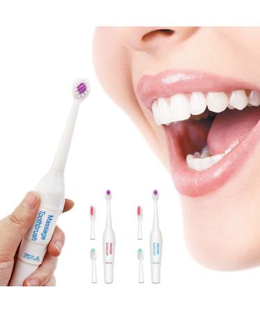 Adult Electric Massage Toothbrush 3 Head Replacement Battery Operated Portable Toothbrush for Boys | International Shipping Available - Buy Online on SooperMarket.com