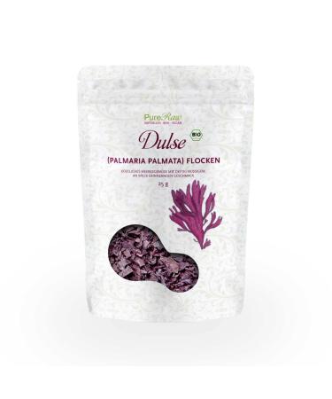 Dulse flakes Bio Atlantic Algae (Wild Collection Roh Vegan) Atlantic Lappang Rotalgen - Umami -W rze Veganer Speck Snack Salzeret - Organic Raw Wild Atlantic Seaweed Flakes |Pureeraw 25g Dulse Standard