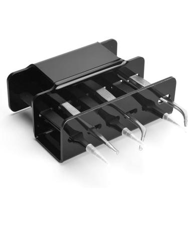 Tweezer stand Tweezer Stand 6 Holes Eyelash Tool Holder Acrylic Eyelashes Extension Supplies Display Black - Buy Online on SooperMarket.com