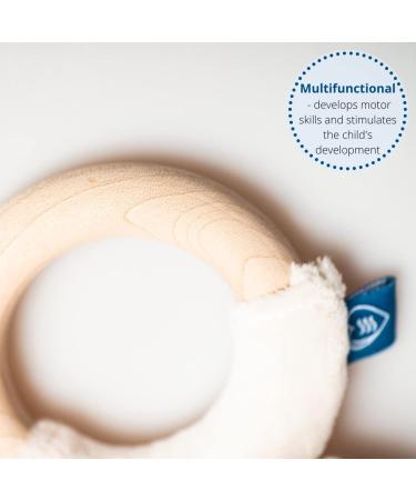 Whisbear Eco Bear Baby Teether - Natural Wooden Teething Aid for Babies | Safe & Eco-Friendly Teething Solution - Buy Online on SooperMarket.com
