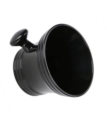 Black Plastic Shaving Bowl & Soap Dish - Men's Shaving Foam Cream Bowl for Effortless Grooming | International Shipping - Buy Online on SooperMarket.com