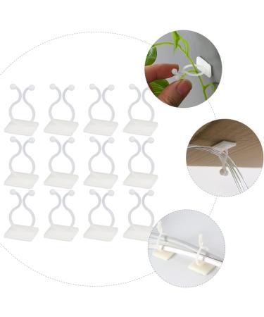 OSALADI 300 Pcs Adhesive Wire Holder Suction Cup Holder Cord Holders Plant Fixing Tools Power Cable To Climb 3.5X2X2CM White - Buy Online on SooperMarket.com