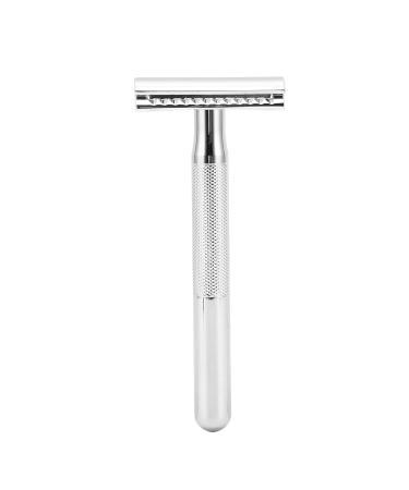 Premium Long Handle Safety Razor with Removable Head - Comfortable Washable Zinc Alloy Non-Slip Design for Men | Perfect for Travel & Home Use - Buy Online on SooperMarket.com