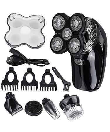 5D Floating Heads Electric Shaver 5 in 1 Rechargeable Razors Hair Clipper Nose Ear Hair Trimmer Men Facial Cleaning Brush
