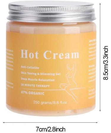 Organic Anti Cellulite Cream 250g for Skin Tightening and Fat Burning - Buy Online on SooperMarket.com