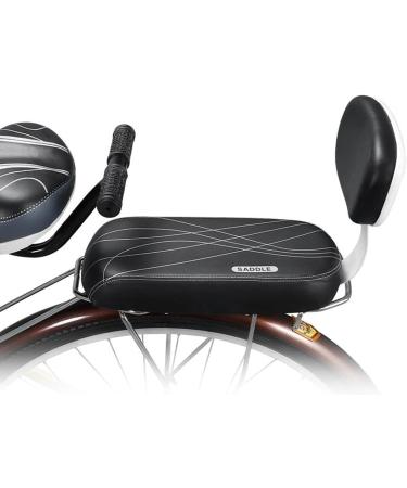 Universal Bicycle Rear Child Safety Seat Set with Armrests, Footrests, Cushion, Backrest, Handrail, Bell - Black - Buy Online on SooperMarket.com