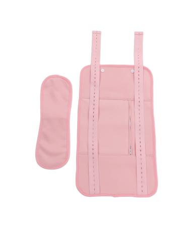 Reusable bio-ribinus oil pack set double-layer castor oil pack wraps washable castor oil wrap for the waist and neck area (pink)