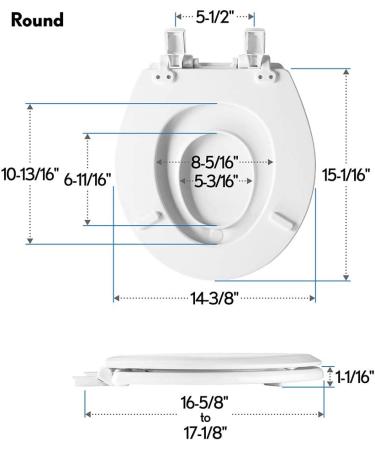 Mayfair 888SLOW 000 NextStep2 Round White Toilet Seat with Built-In Potty Training Seat - Slow-Close & Removable - Buy Online on SooperMarket.com