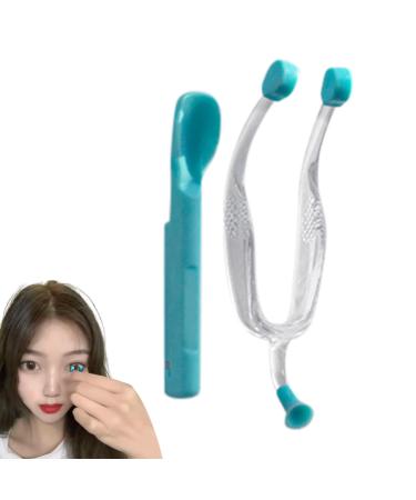 Contact Lens Remover Silicone Contact Applicator and Removal Tool | Soft Contact Lenses Remover and Insertion Scoop Contact Tweezers for Girls with Long Nails Dalynn Blue Wearer