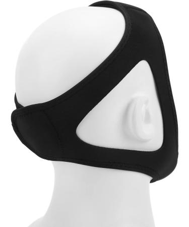 Anti Snoring Chin Strap - Black Soft Rubber Head Band for Women | Stop Snoring All Night - Buy Online on SooperMarket.com