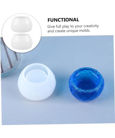 STOBOK 2 Pcs Bowl Mold Silicone Molds Flatware Hand Molds De Resina Exquisite Silicone Mold Manual Material - Buy Online on SooperMarket.com