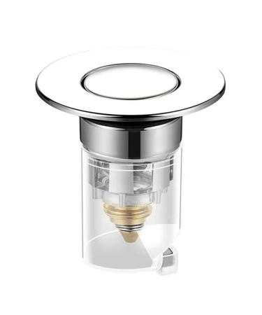 Metal Bouncing Core Filter Cover With Basket Shower Floor Drain Bathroom Trap Hair Stopper Basin Faucets Accessory Bathroom Sink Drain