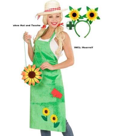 Shop Carnival Clothes: Ladies Gardener Apron & Headband Costume - One Size Floral Design - Buy Online on SooperMarket.com