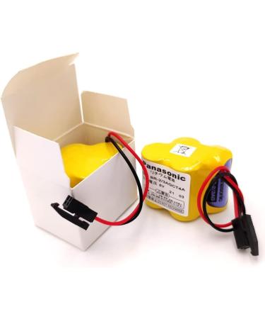 WELLVEUS 10 Pack BR-2/3AGCT4A 6V Battery for Fanuc A98L-0031-0025 | 4400mAh Black Connector - Fast International Shipping - Buy Online on SooperMarket.com