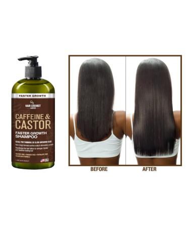 Hair Chemist Caffeine & Castor Shampoo & Conditioner Set - 33.8 oz | International Shipping Available - Buy Online on SooperMarket.com