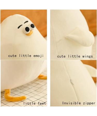 OUKEYI Funny Plush Seagull Chicken Pillow - Soft Stuffed Cushion Toy for Kawaii Festival Gifts (40cm) - Buy Online on SooperMarket.com