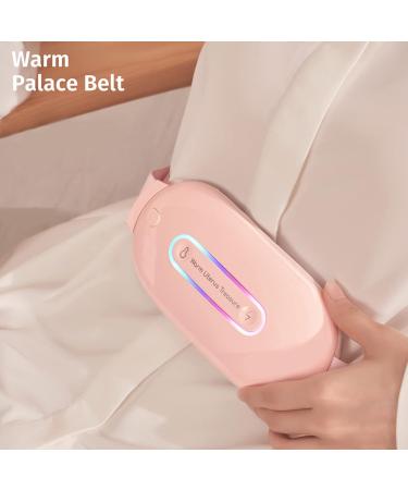 YUECOOM Electric Menstrual Heating Belt - USB Charging 3 Gears Fast Warming & Intelligent Massage for All Ages - Comfort for Men Women & Kids - Pink - Buy Online on SooperMarket.com