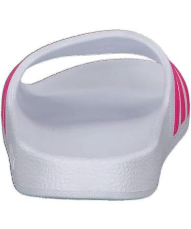 Adidas Unisex Kinder Adilette Aqua Slides - Kids Sandal 29 EU - Ftwr White/Real Magenta | International Shipping Available - Buy Online on SooperMarket.com
