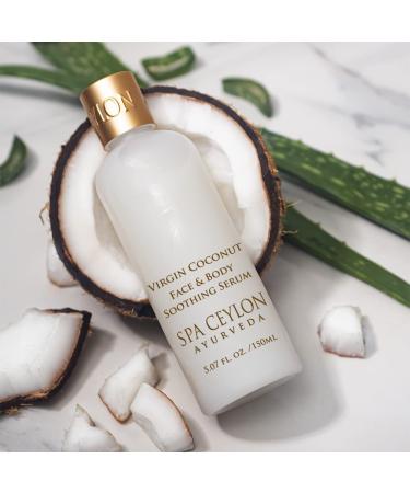 SPA CEYLON Virgin Coconut Face & Body Soothing Serum | 100% Natural Hydrating Formula | Silicon-Free | All Skin Types Safe - Buy Online on SooperMarket.com