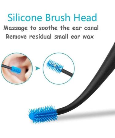 Earwax Removal Kit - Spiral Ear Wax Removal Tool with Soft Brush and Stainless Steel Ear Picker - Blue - Buy Online on SooperMarket.com