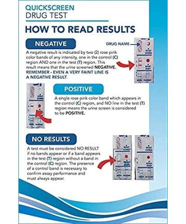 QuickScreen Single Panel Amphetamine Drug Test 25 - Fast and Accurate Detection - Buy Online on SooperMarket.com
