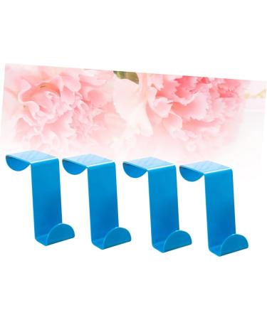 BRIGHTFUFU 4 Pcs Towel Rack Stainless Steel Hook Key Hanger Clothing Hanger Coat Hanger Pack Dual Purpose 4pcs Blue - Buy Online on SooperMarket.com