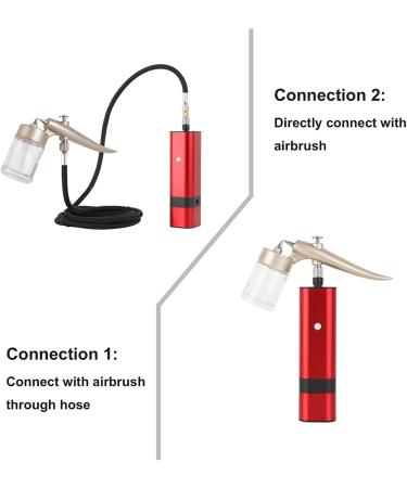 Paint Sprayer Designed Cordless Airbrush Kit for Art Paint Makeup Nail Beauty Temporary Tattoos Cake Decoration Model Artist for Painting Ceilings Fences cabinets Tm80s B Black - Buy Online on SooperMarket.com