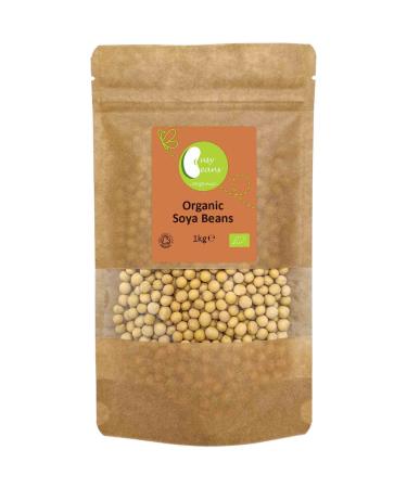 Organic Soya Beans - Certified Organic - by Busy Beans Organic (1kg)